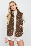 BP Floral Quilted Vest