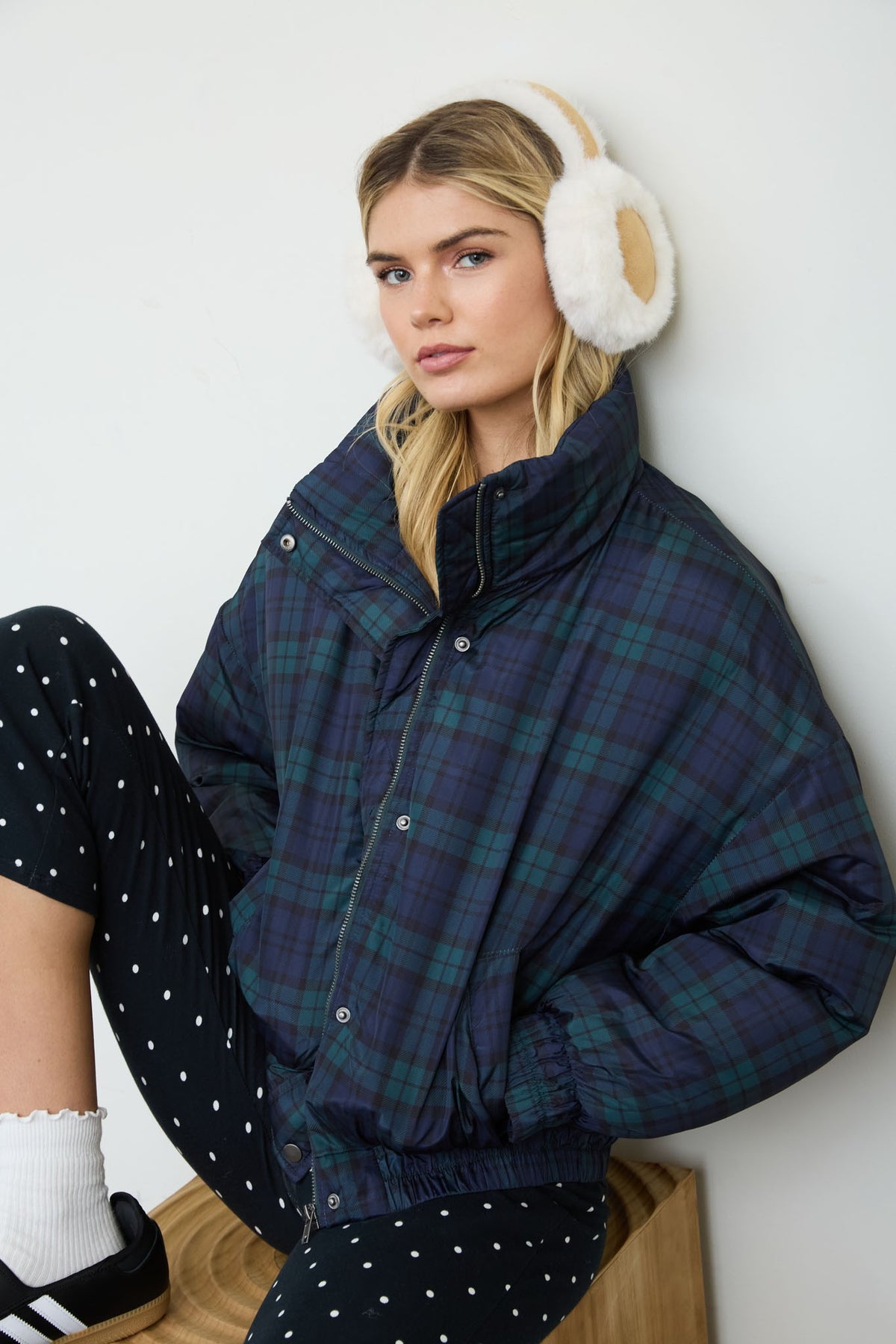 BP Hunter Plaid  Puffer Jacket
