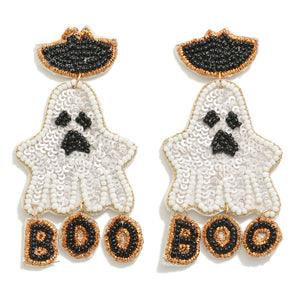 Beaded Ghost Earring