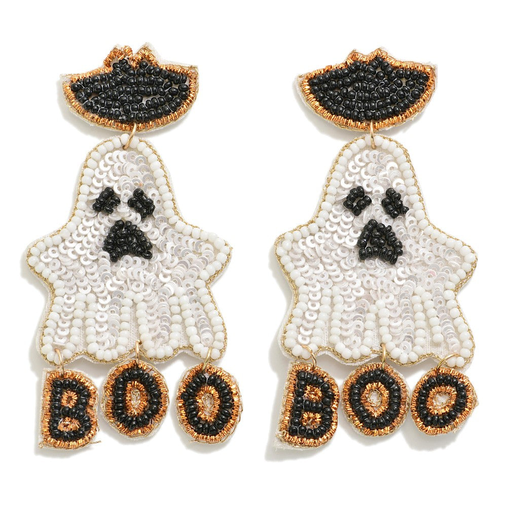 Beaded Ghost Earring