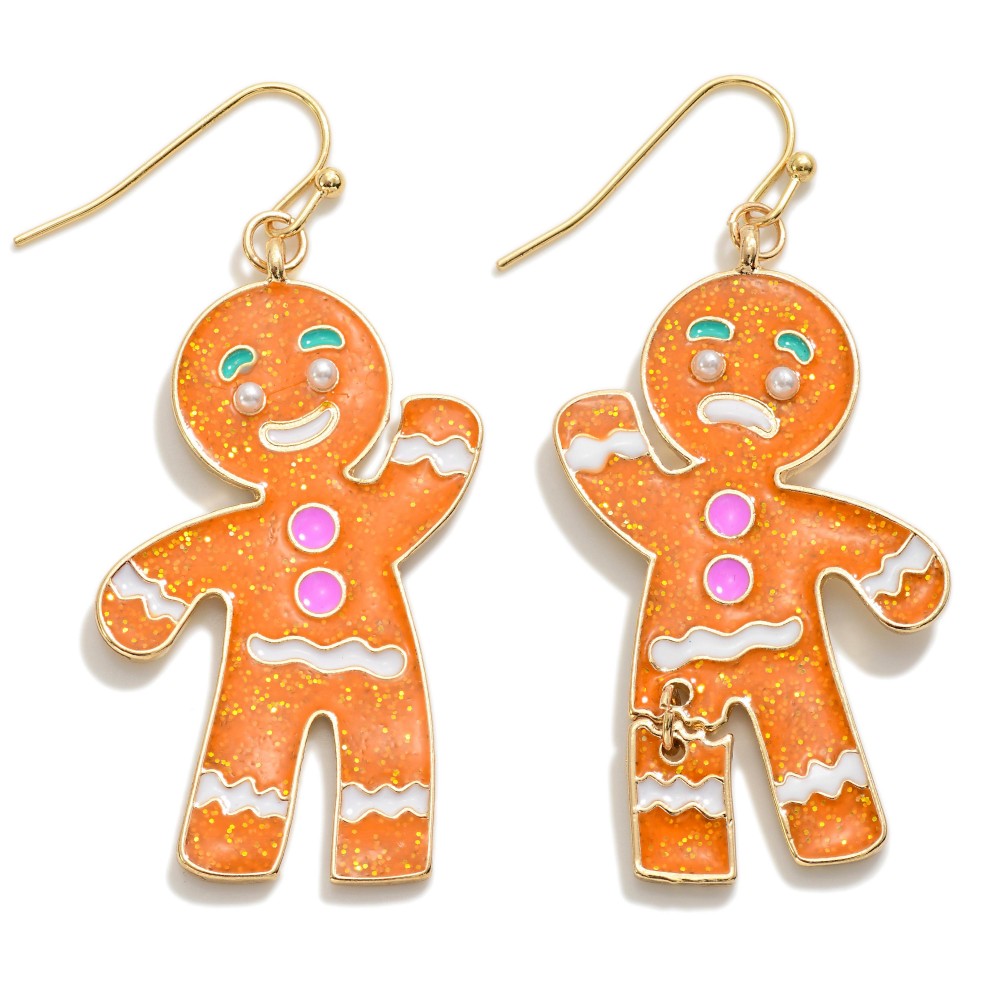 Gingerbread Man Earrings
