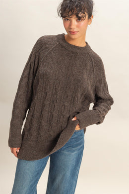 HF Cable Knit Crew