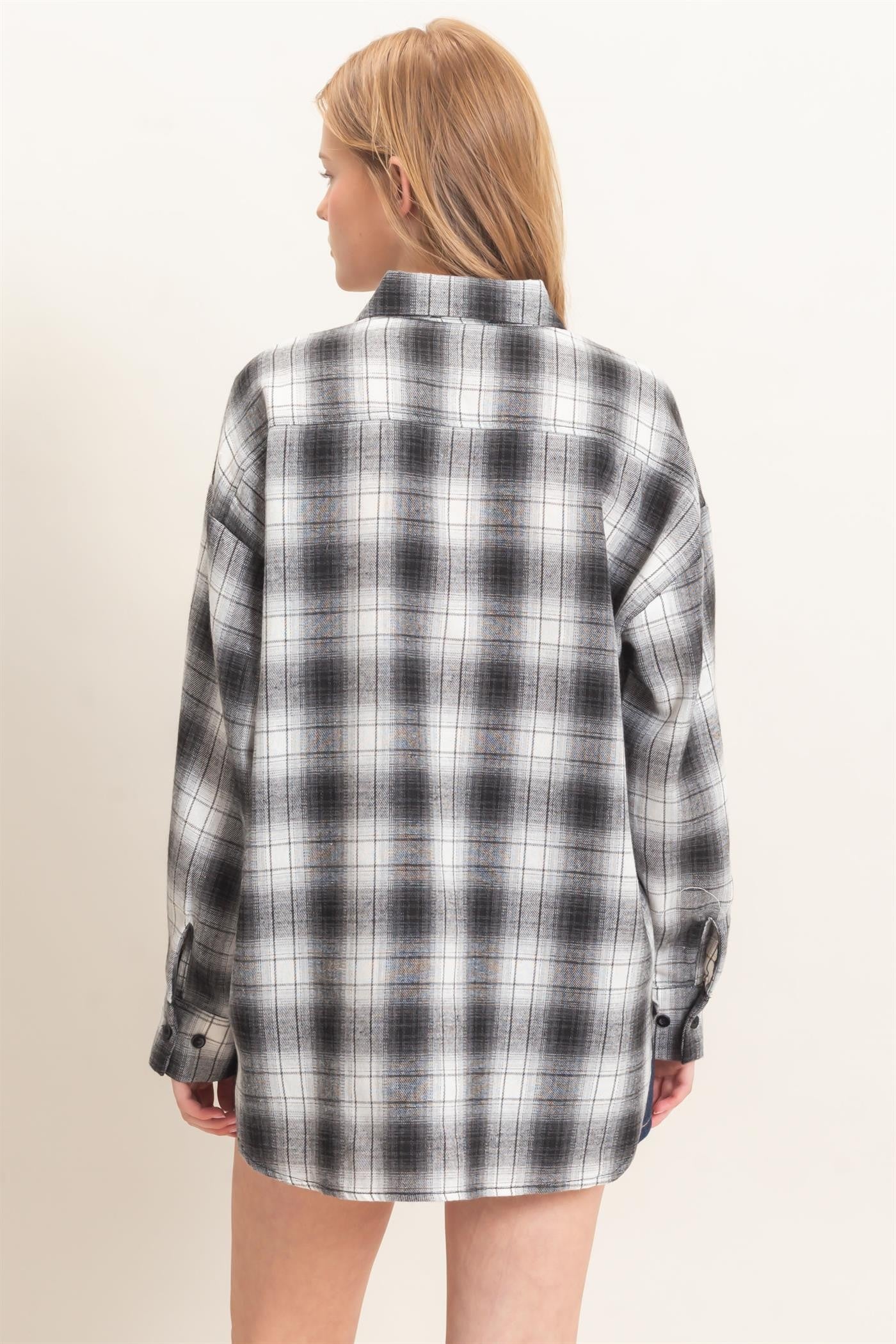 HF Plaid Button-Up Shirt