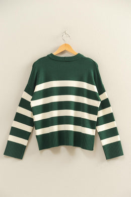 HF Stripe Crewneck Sweater