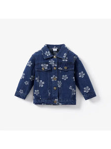 Kids Floral Denim Jacket