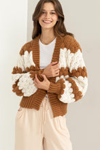 Load image into Gallery viewer, HF Stripe Bubble Sleeve Cardigan