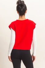 Load image into Gallery viewer, HF Rolled Edge Button Front Sweater Vest