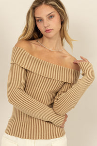 BP Off Shoulder Knit Top