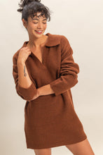 Load image into Gallery viewer, HF Polo Sweater Dress