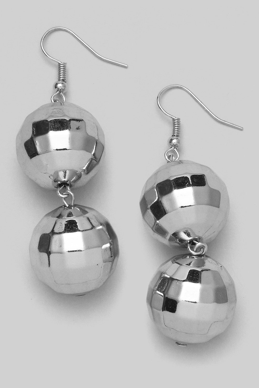 Double Disco Ball Earring