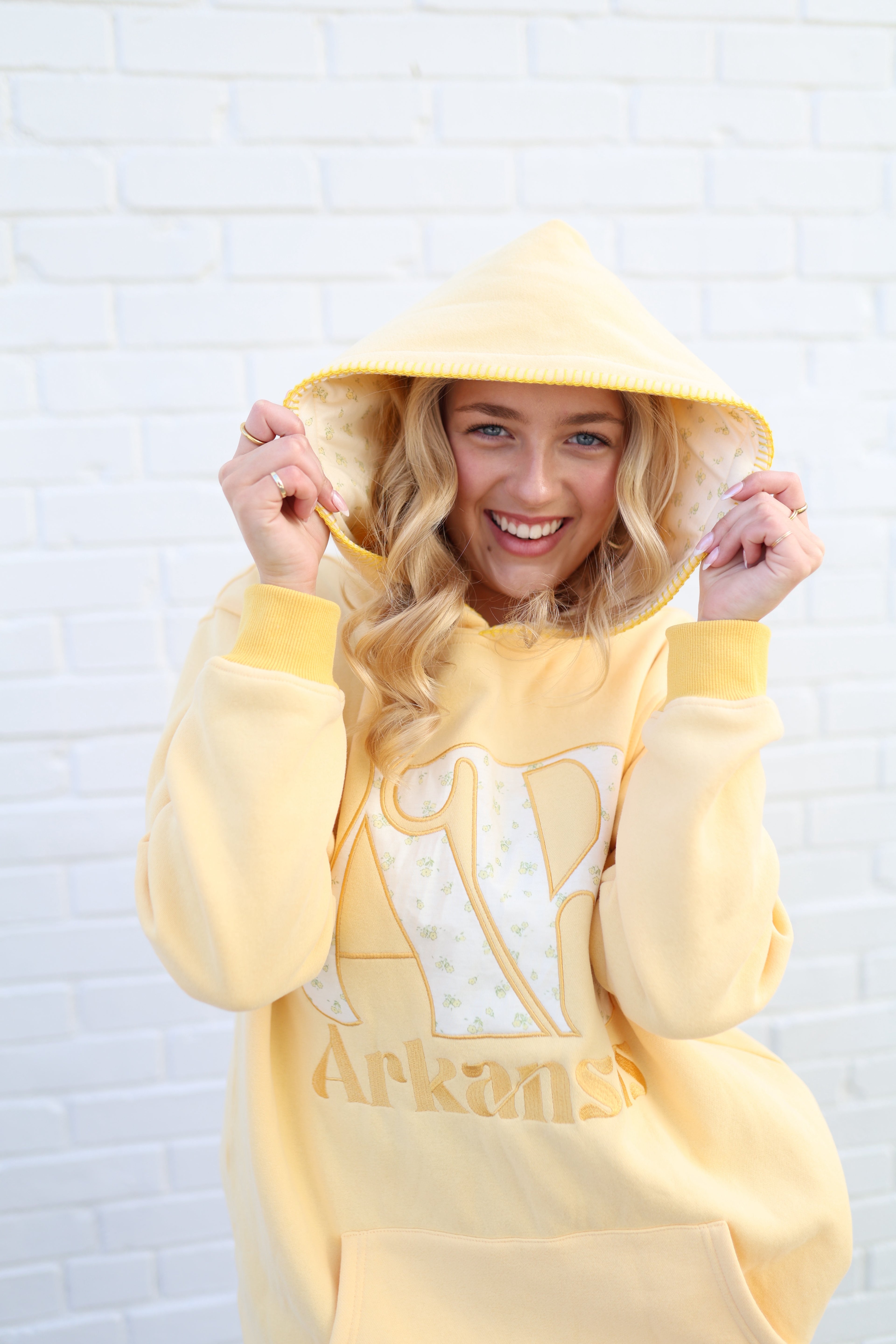 Yellow Arkansas Hoodie