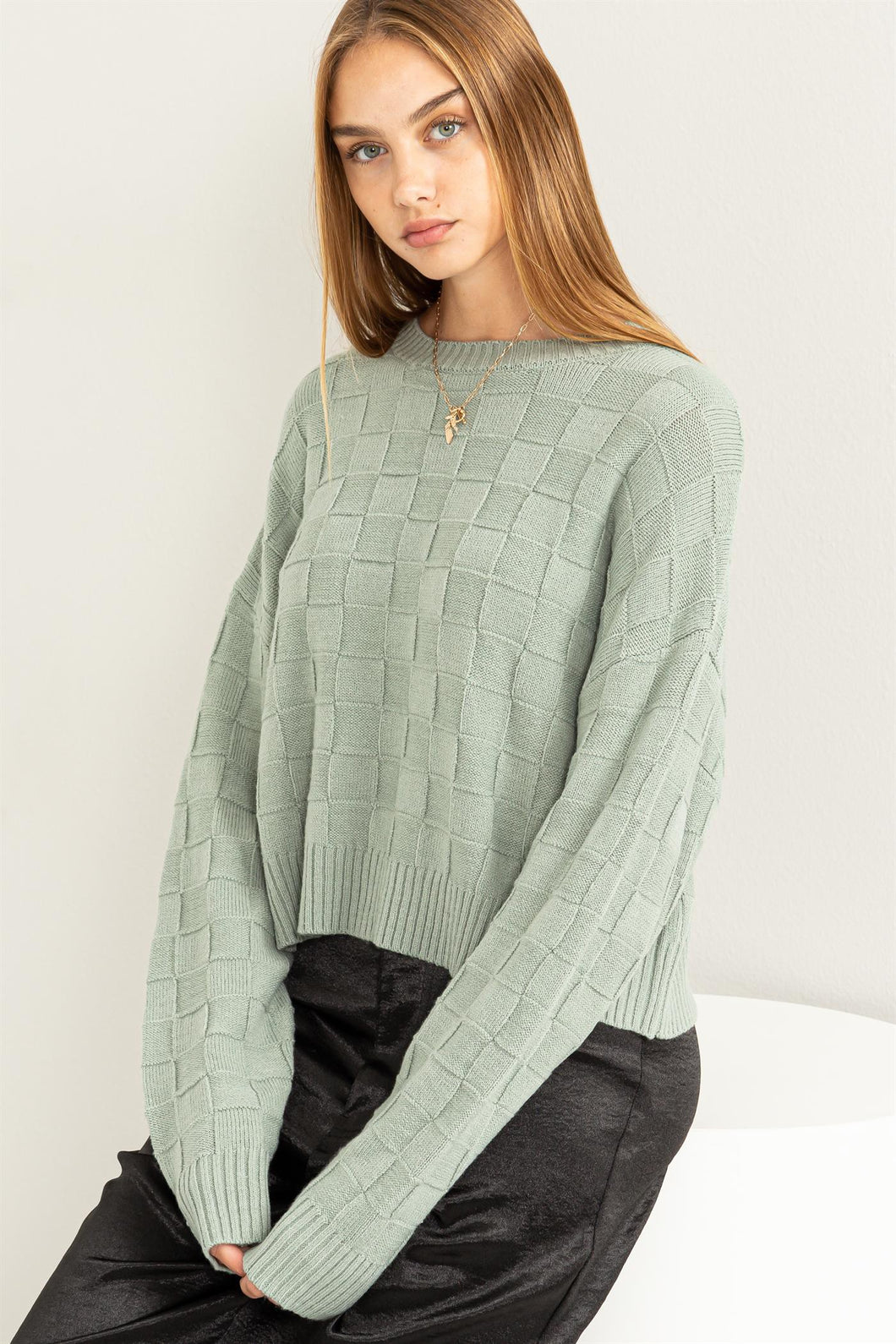HF Checkered Sweater