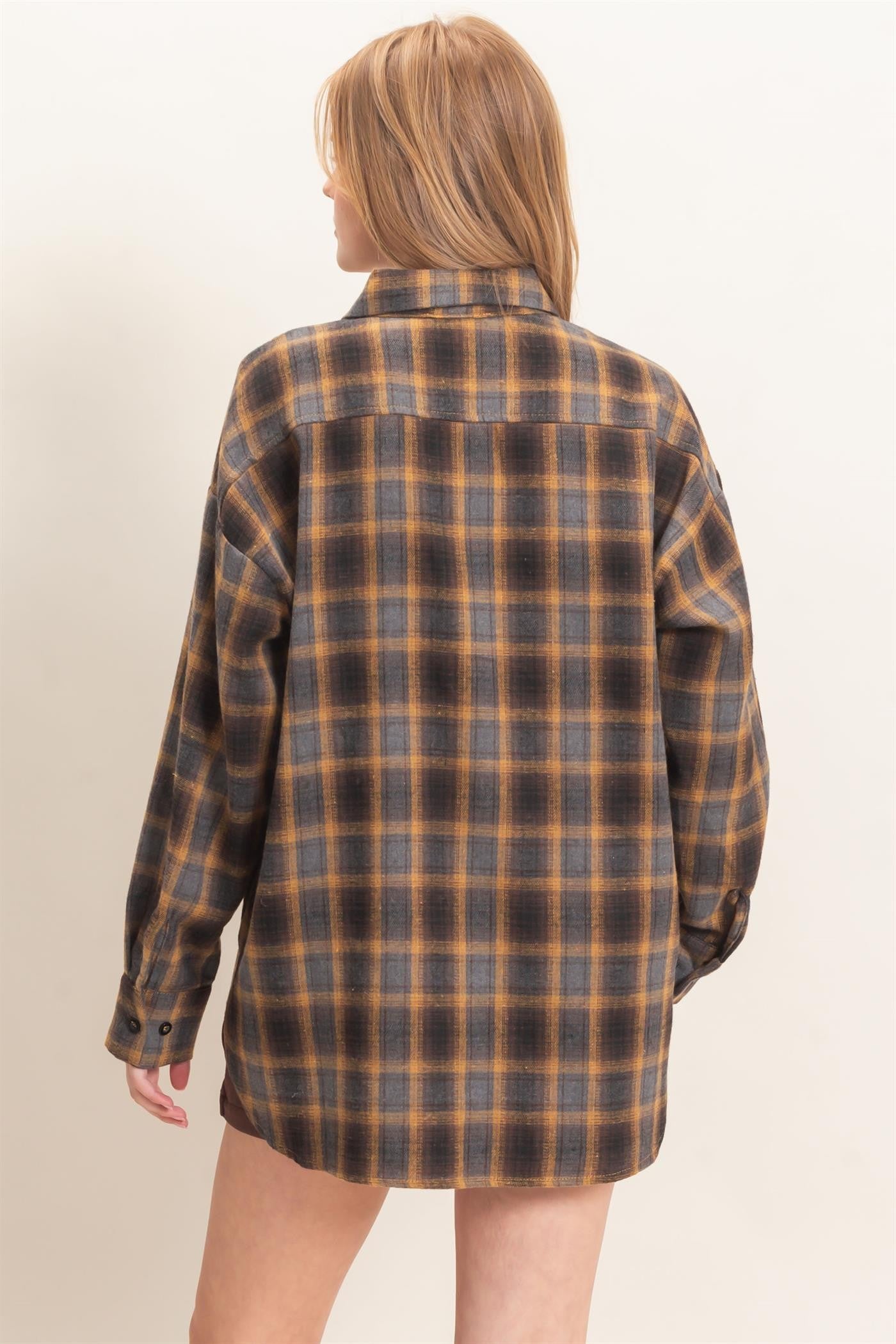 HF Plaid Button-Up Shirt