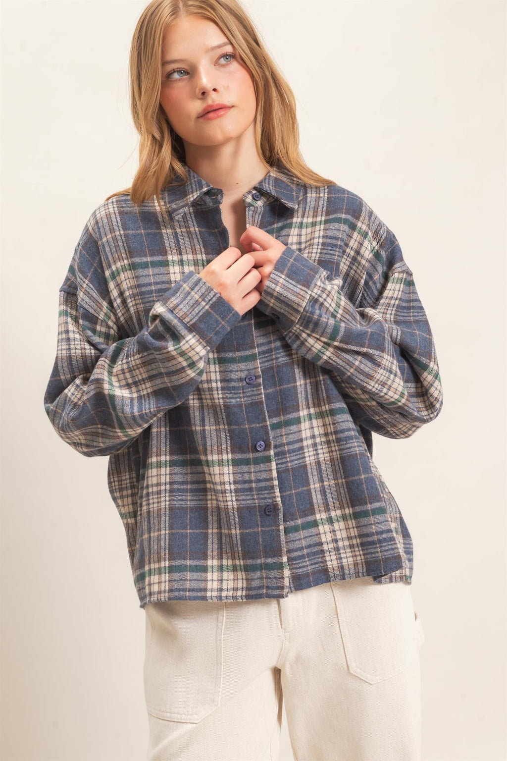 HF Plaid Button Shirt
