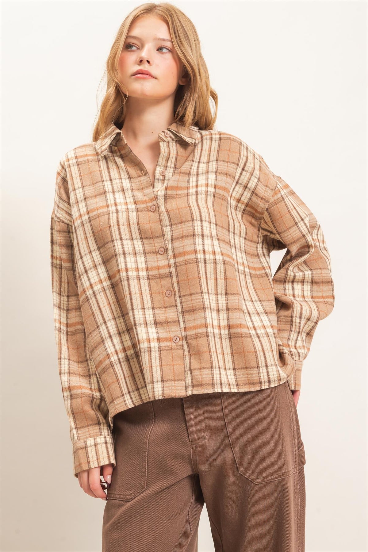 HF Plaid Button Shirt