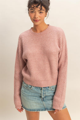 HF Ribbed Crewneck Sweater