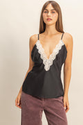 HF Deep Vneck Satin Tank