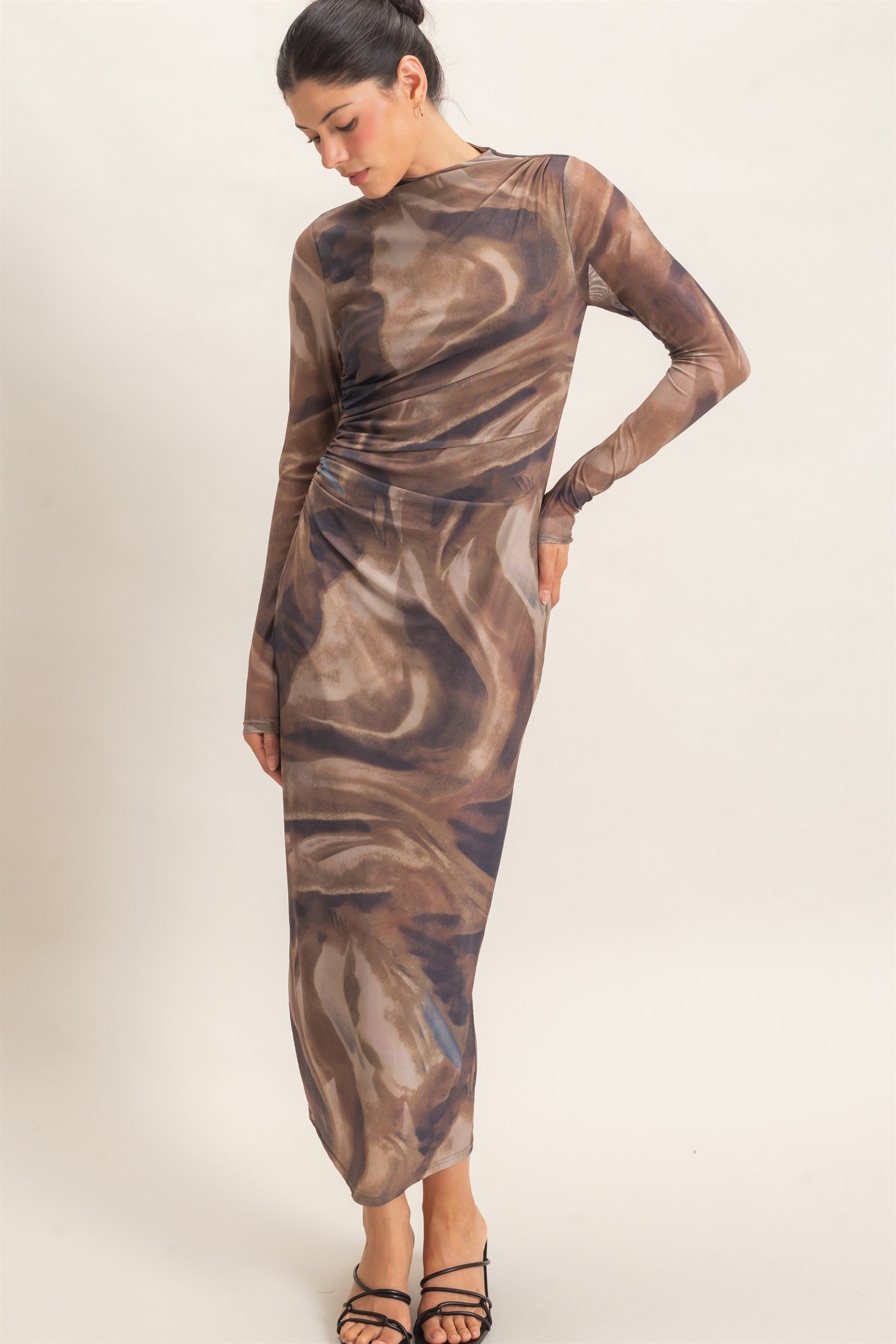 HF Abstract Mesh Knit Dress