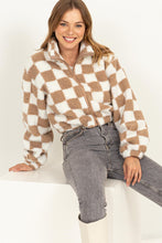 Load image into Gallery viewer, HF Checkered Sherpa Jacket