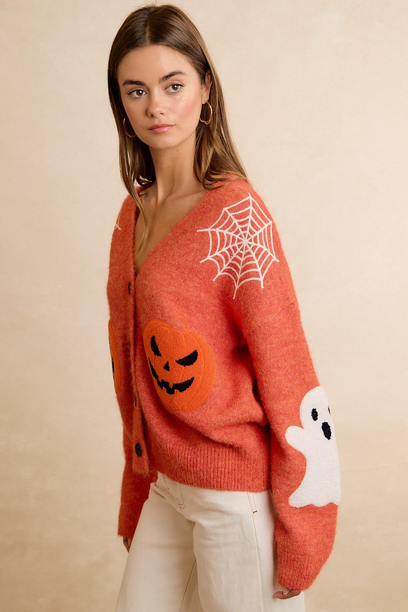 BB Halloween Pump,Ghost, Spider Cardigan