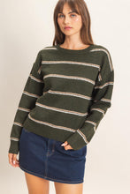 Load image into Gallery viewer, HF Dot Stripe Sweater
