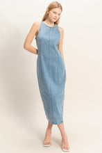 Load image into Gallery viewer, HF Light Denim Midi Dress