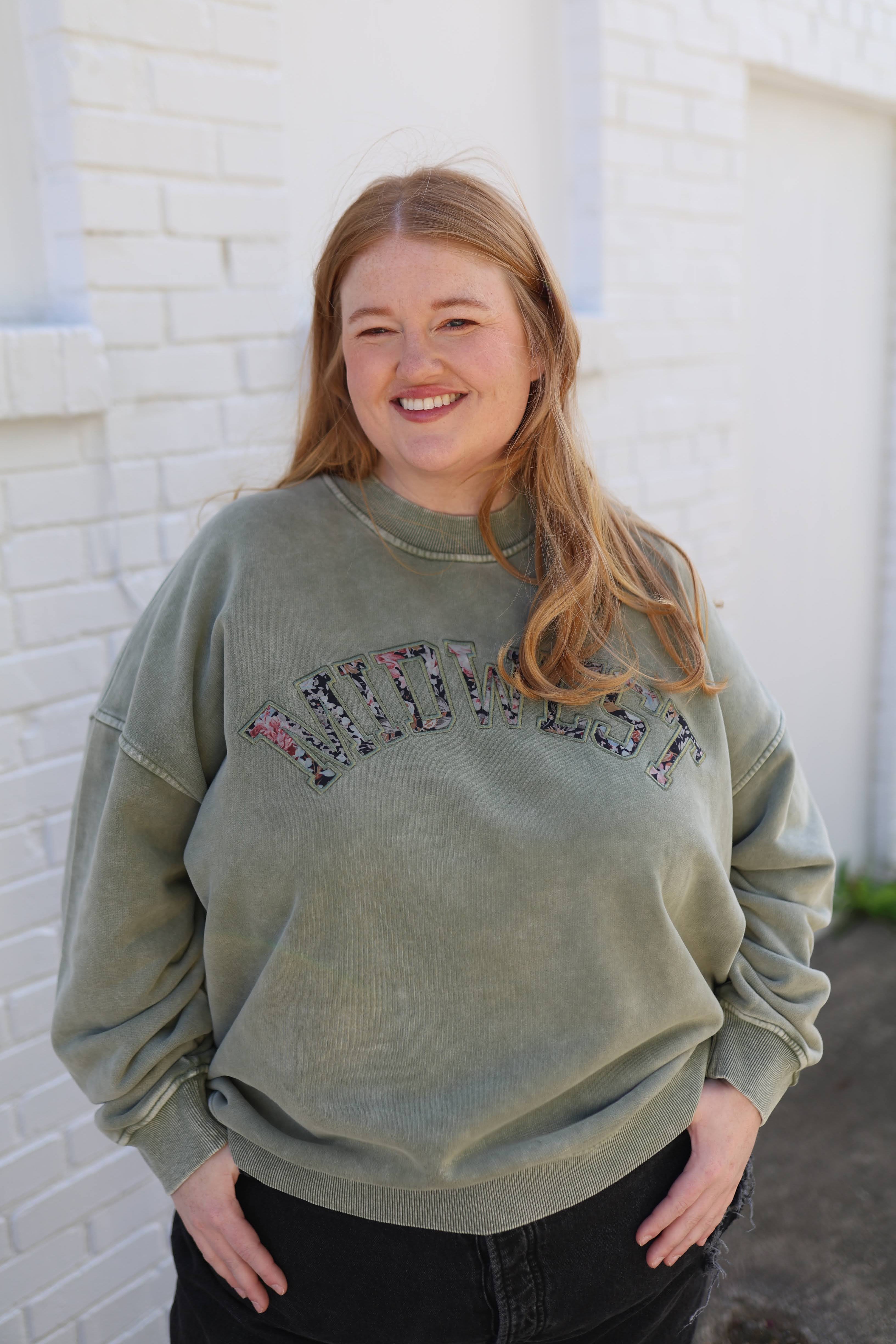 Floral Midwest Crewneck