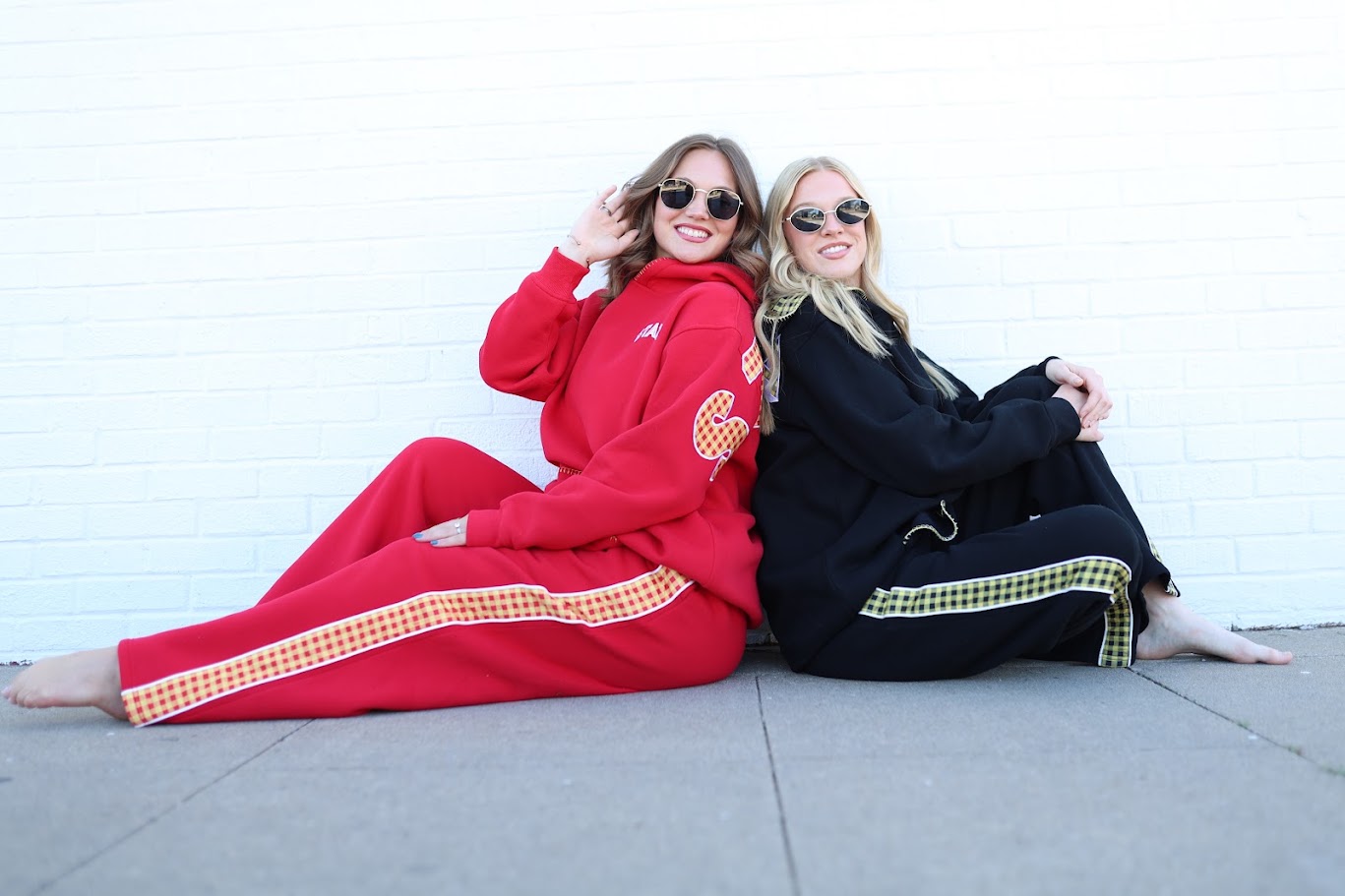 Red/Yellow Gingham Sweatpants