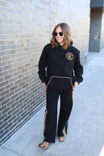 Load image into Gallery viewer, Black/Orange Gingham Pants