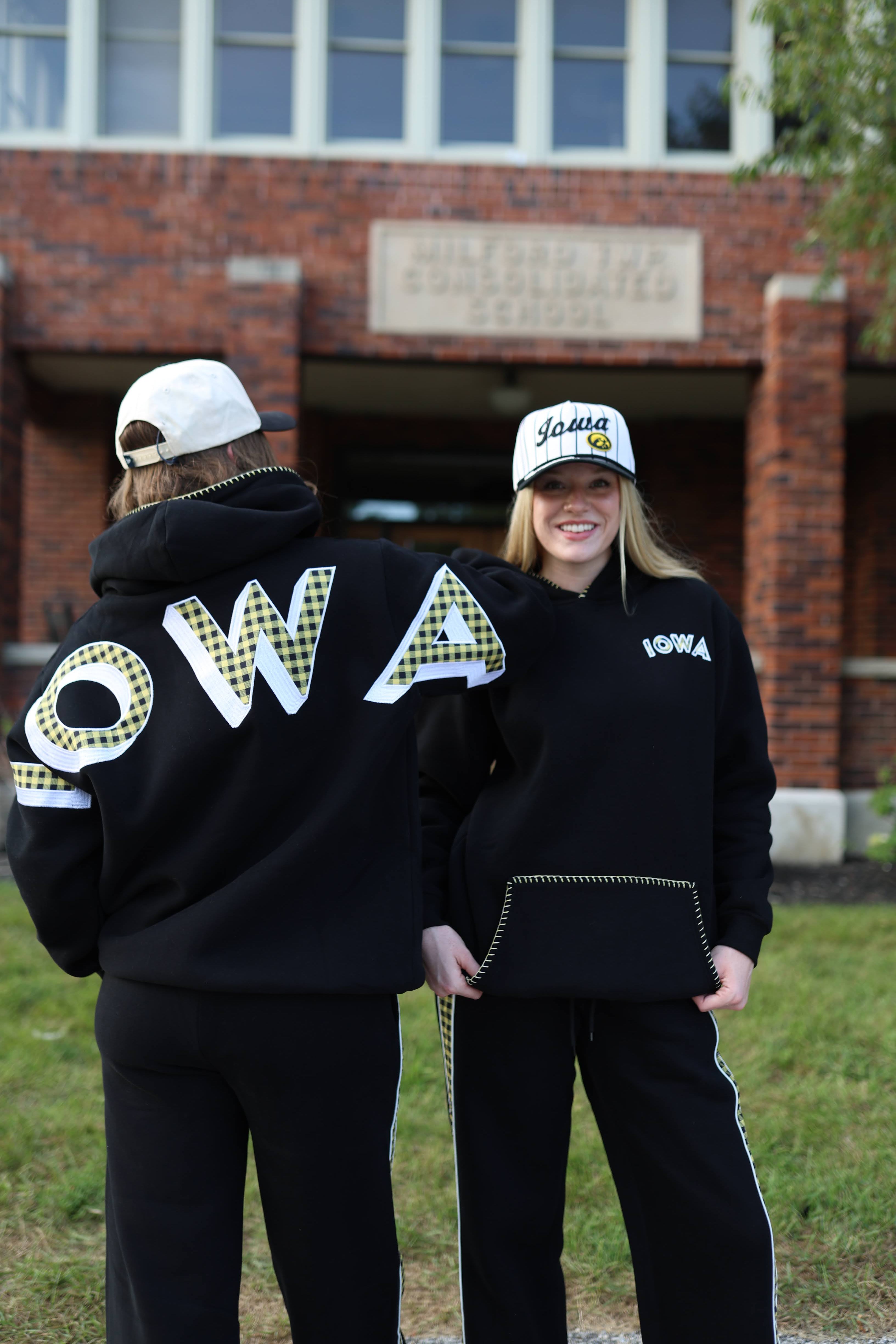 Iowa Plaid Hoodie
