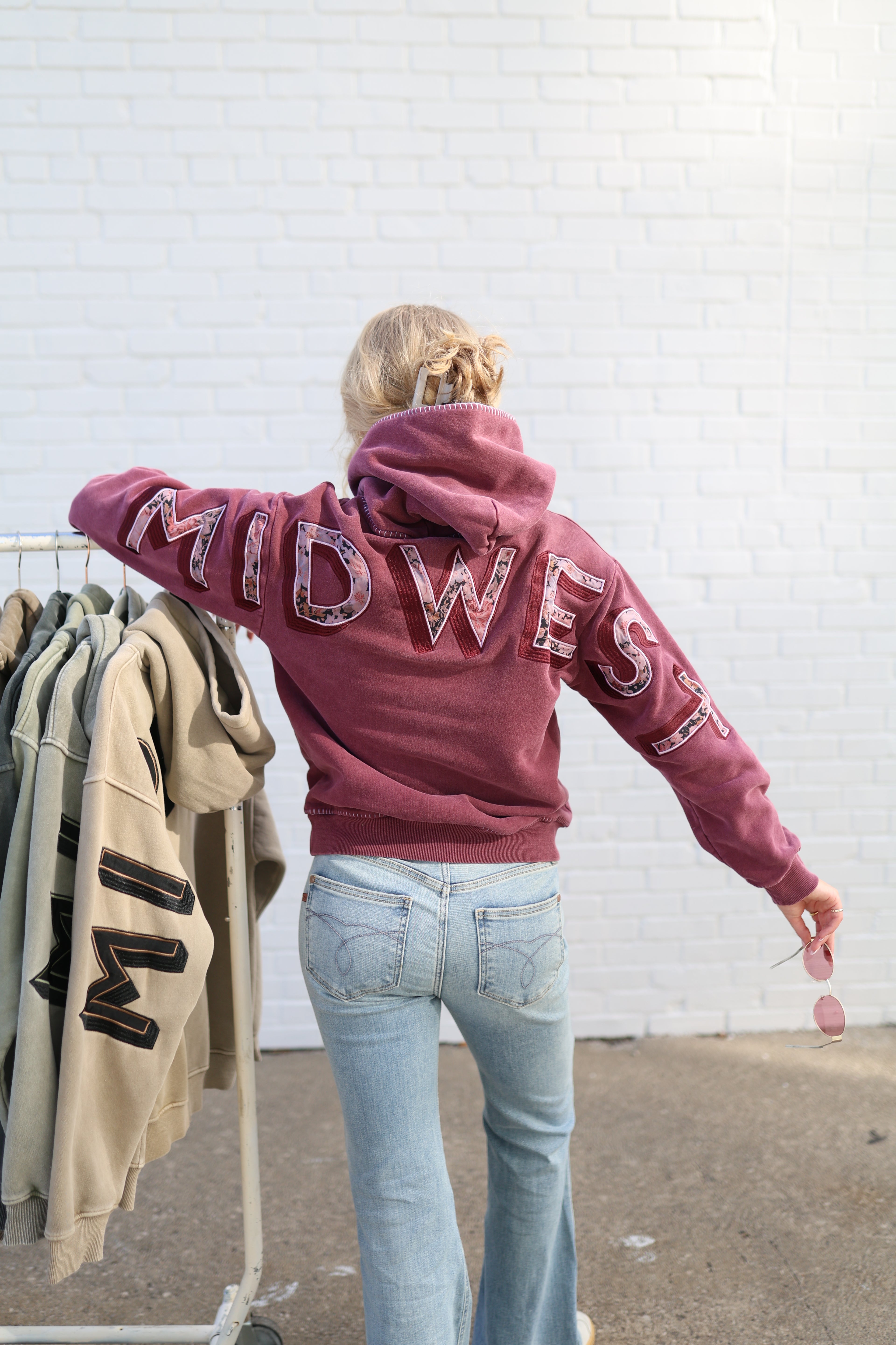Floral Back Midwest Hoodie