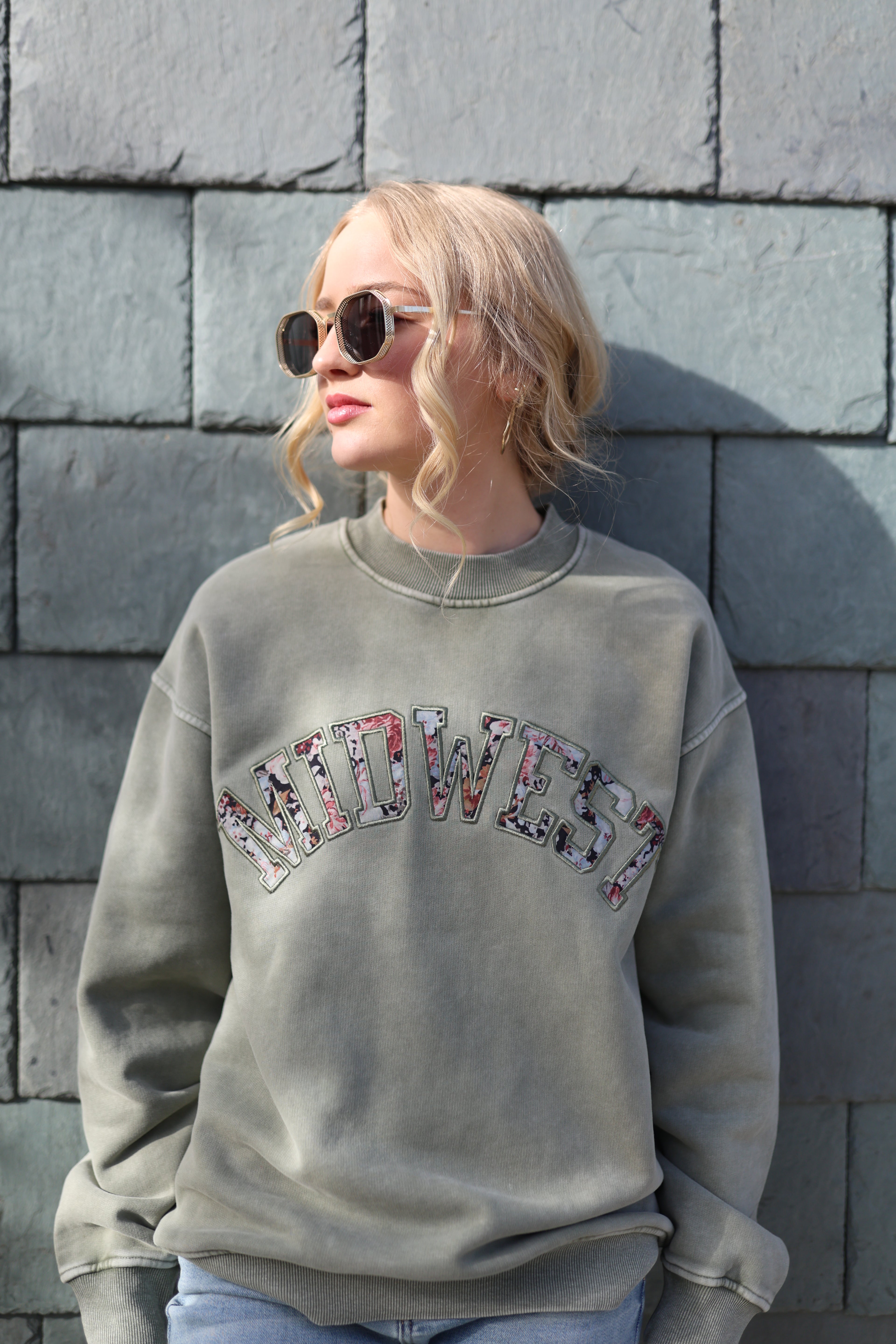 Floral Midwest Crewneck