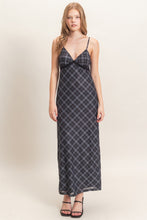 Load image into Gallery viewer, HF Plaid Spaghetti Strap Dress
