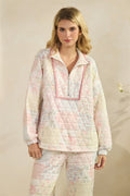 VV Floral Textured Mockneck Jacket