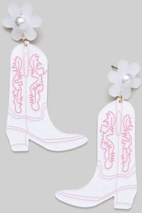 Glitter Boot Earring