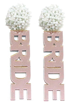 Load image into Gallery viewer, Bride Dangle Earring