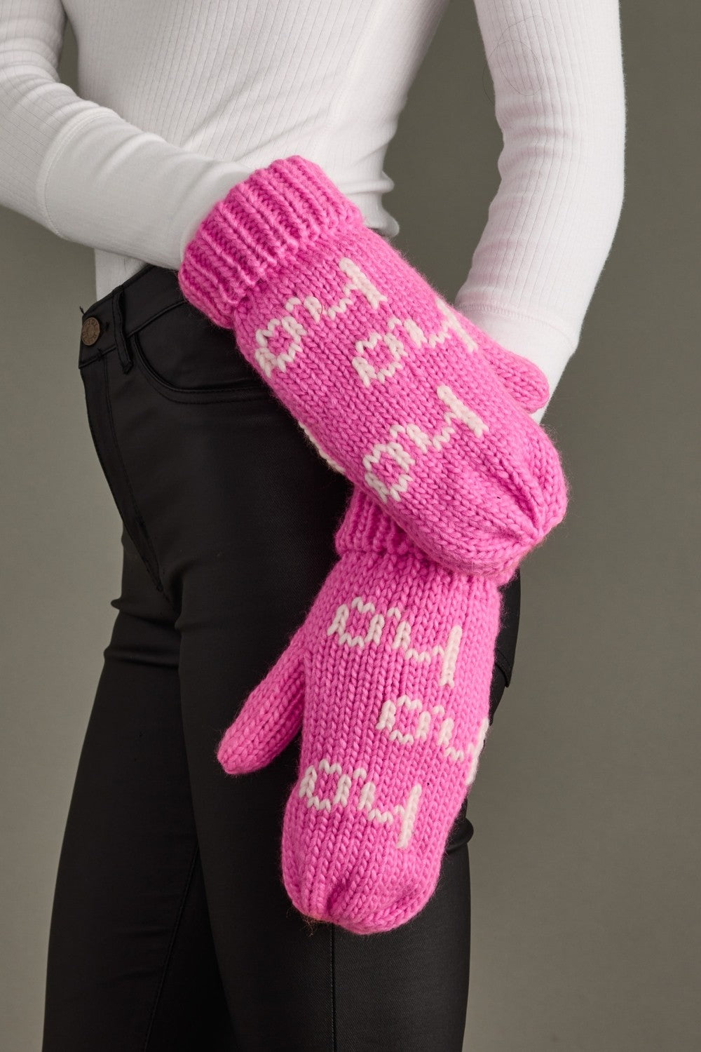 PAN Pink Ho Ho Ho Mittens