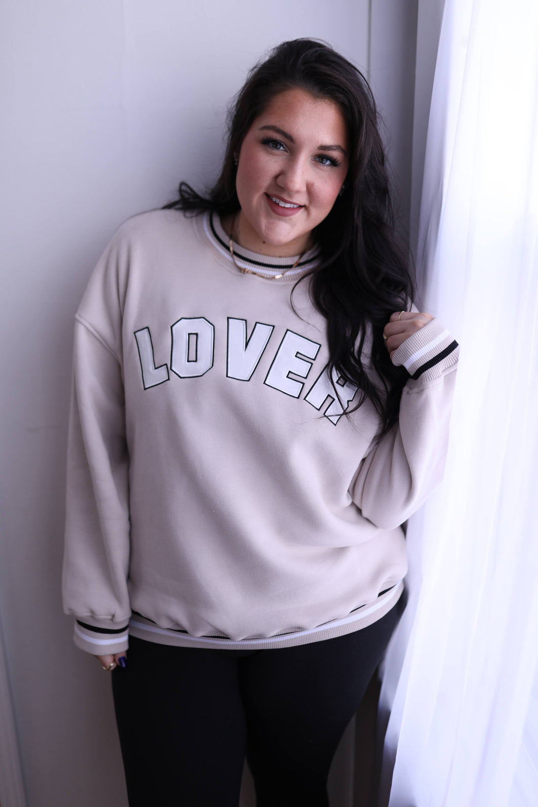 Embroidered Lover Crewneck