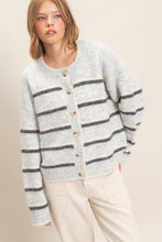 Load image into Gallery viewer, HF Stripe Button-up Cardigan