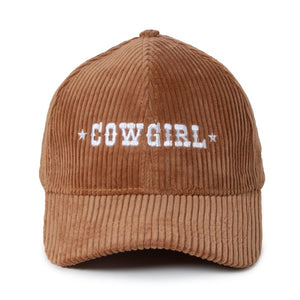 Corduroy Cowboy Baseball Hat