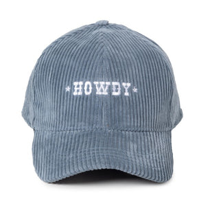 Howdy Corduroy Baseball Hat