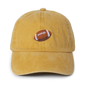 Football Embroidered Cap