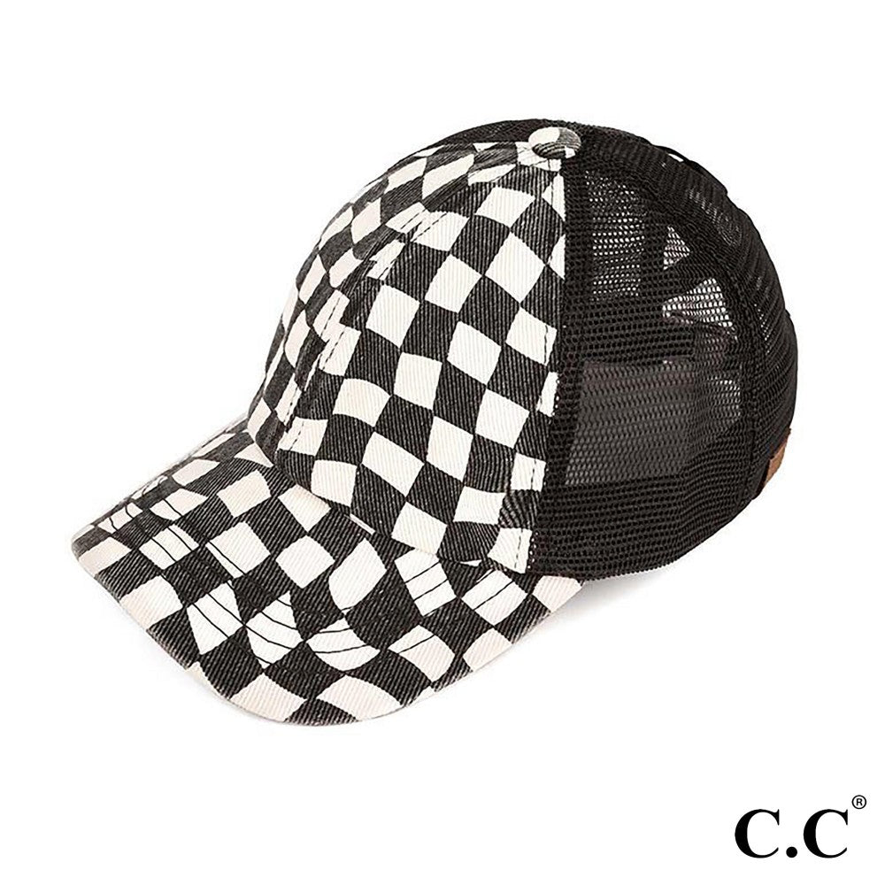 Checkered Baseball Cap