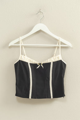 HF Lace Trim Corset