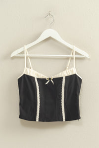 HF Lace Trim Corset