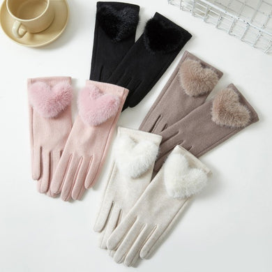 Heart Fur Gloves