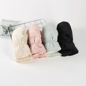 Faux Fur Mittens