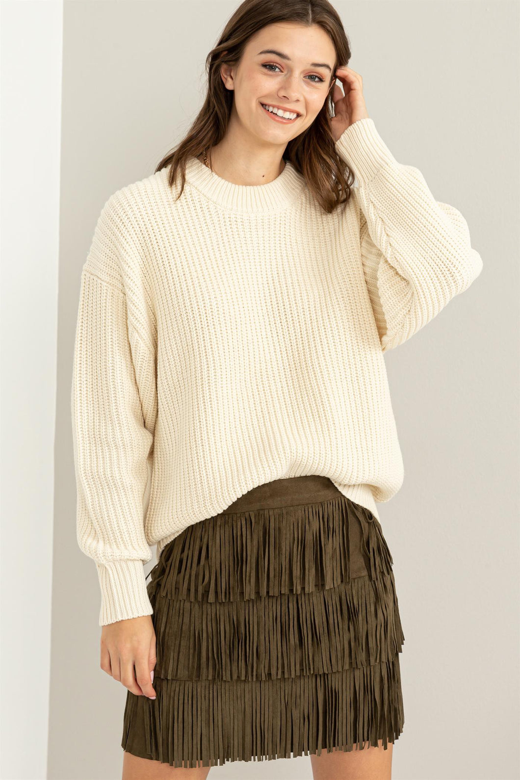 HF Cream Sweater