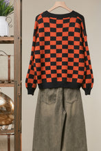 Load image into Gallery viewer, MEL Checkerboard Halloween Cardigan