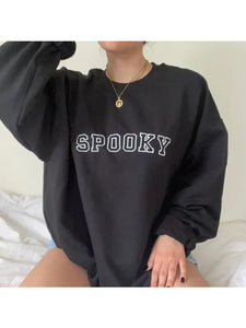 Embroidered Spooky Crewneck